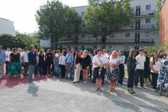 Uczniowie na rozpoczęciu